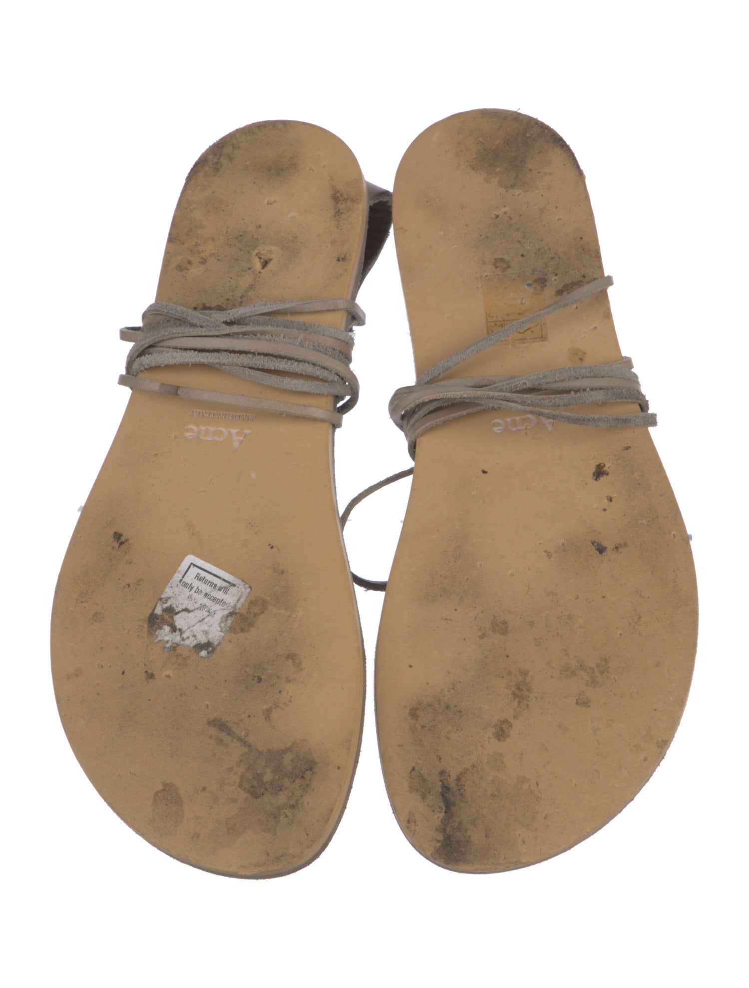 Acne Studios Leather Gladiator Sandals